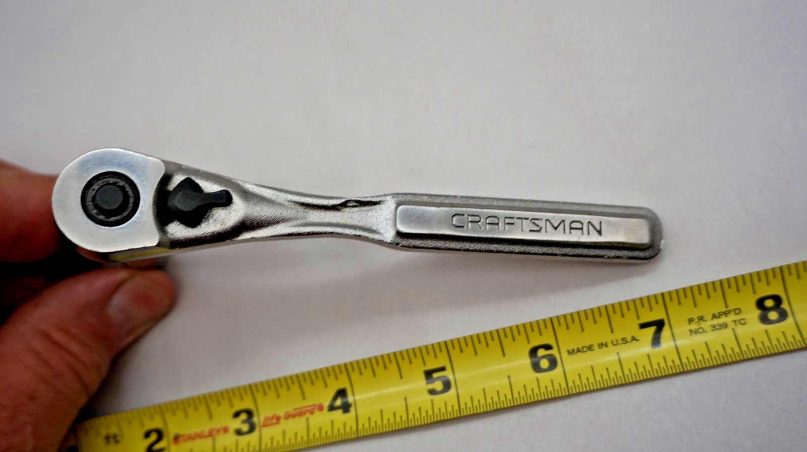 Craftsman 5.25″ Long 1/4″ Drive Quick Release Ratchet T4AC-44807 USA Bonus 10MM