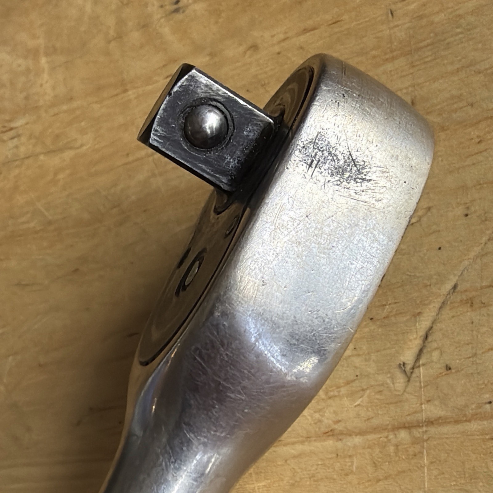 Snap On Tools 10″ Long Ratchet 3/8″ Drive Long Handle FL710B Vtg Made in USA