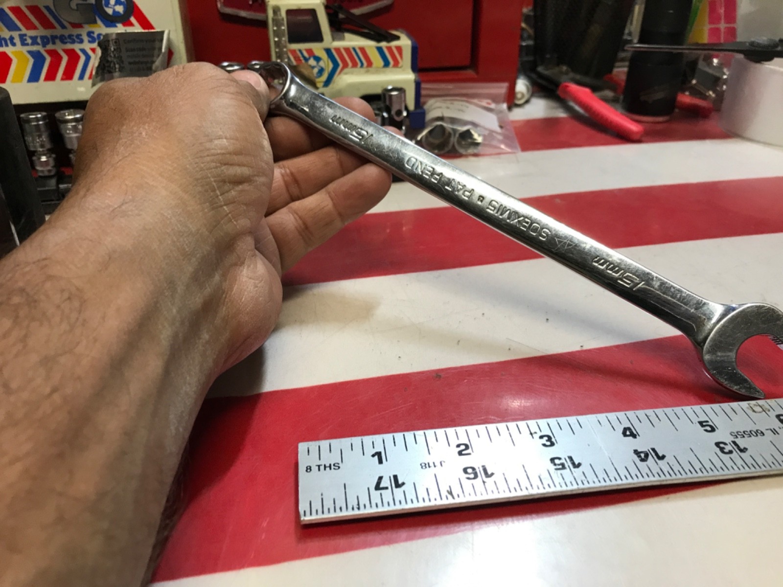 Snap on wrench 15mm flank drive plus SOEXM15 NICE 👍 FFF
