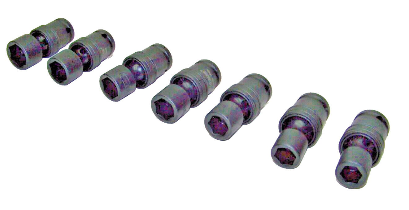 7Pcs 1/2″ Drive Universal Swivel Impact Socket 13, 14, 15, 17, 18. 19, 21 Metric
