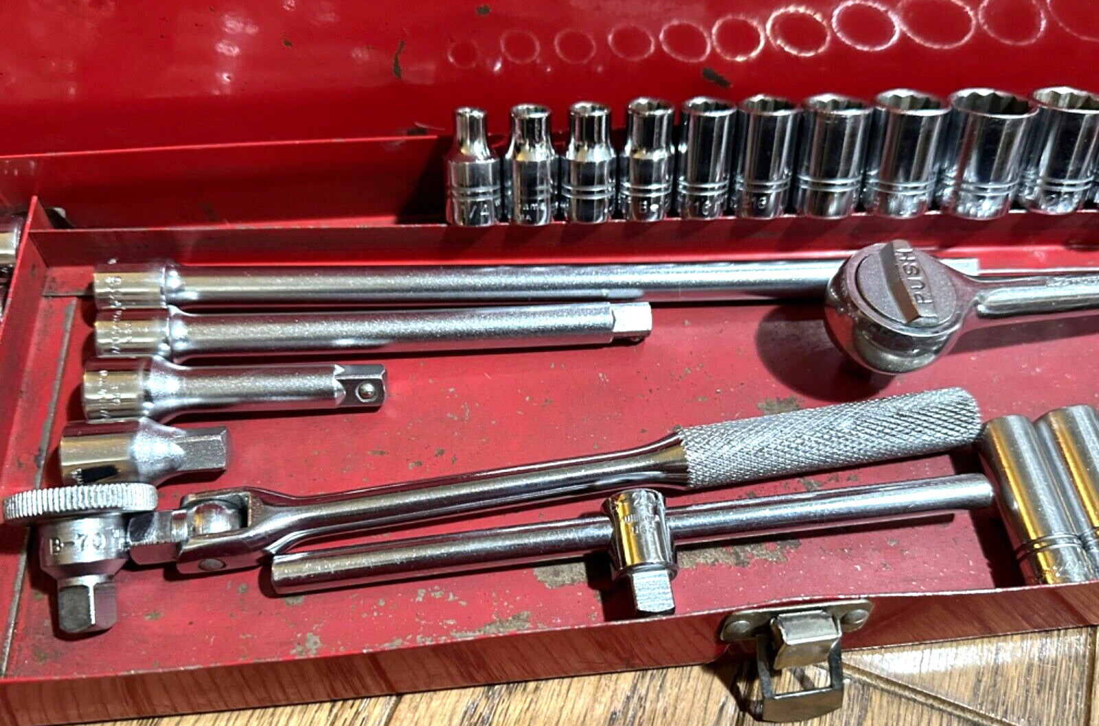 🇺🇸 Williams Tools 3/8 Socket Set General Service Extension Breaker Bar Lot Box