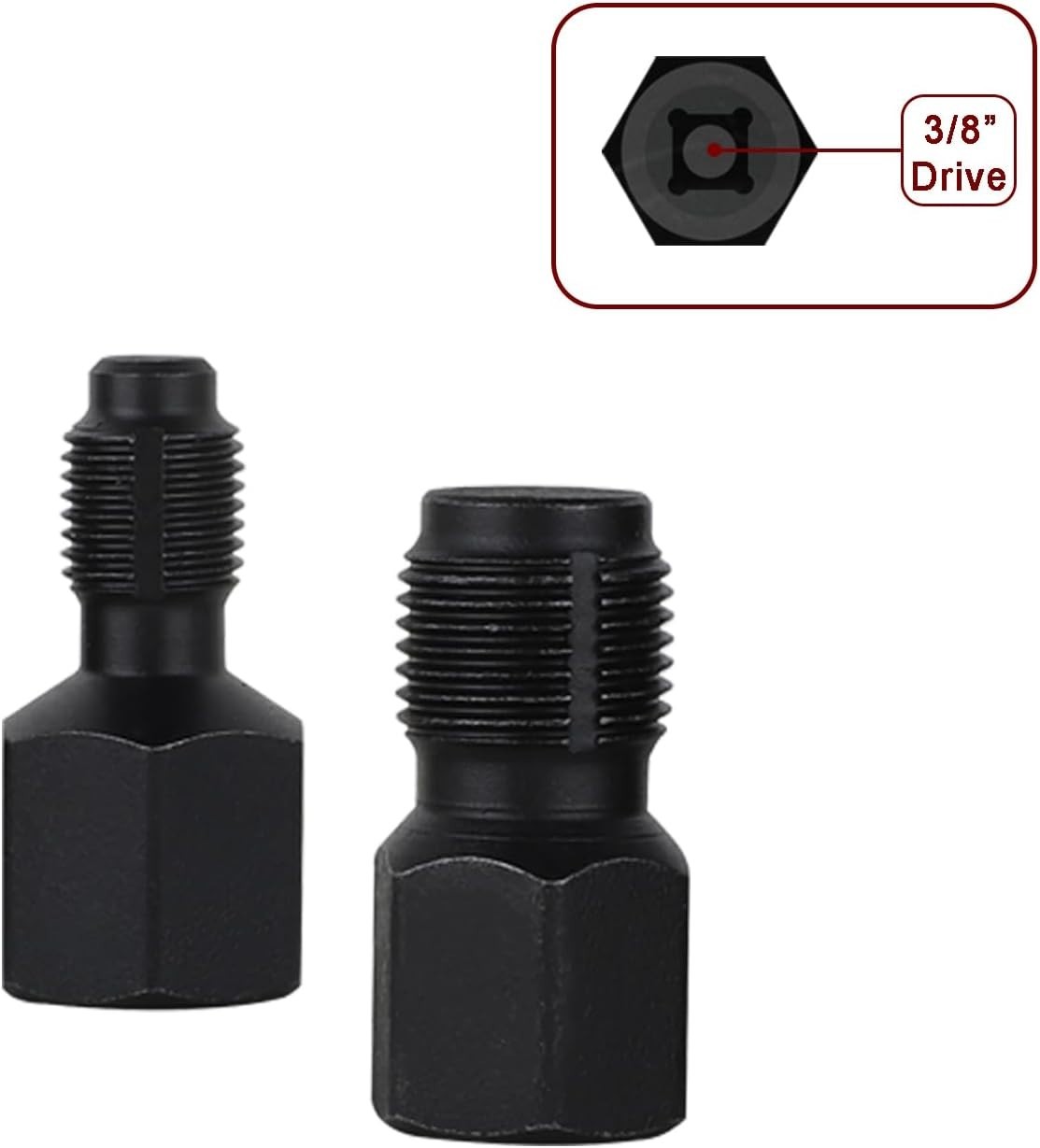 5 Pcs Automotive Oxygen Sensor Socket Wrench Remover tool and Thread Chaser Set