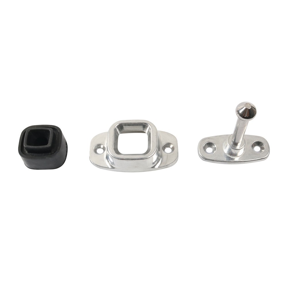 RV Door Holder Door Plunger Socket Aluminum Alloy Rubber Base Soft Plastic Pad