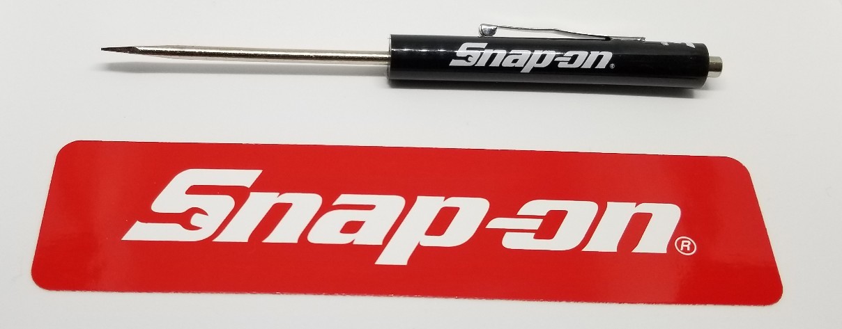 2 Black Snap on tools screwdrivers per order . pocket screwdriver . magnet end