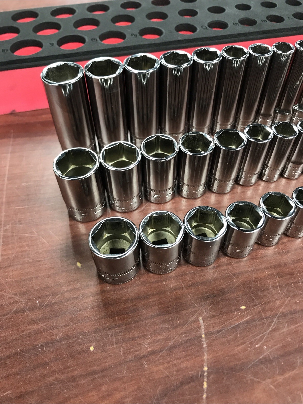 Snap-On (TMM4-STMM15) 42pc 1/4″ Drive 6pt Metric Flank Drive Deep Socket Set