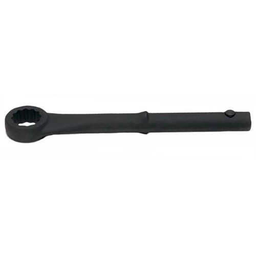Straight Box End Tubular Handle Wrench, 12 Point, SAE, Industrial Black Finish