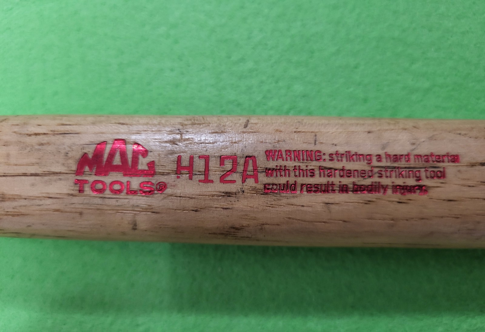 Fairmount Auto Body Hammer #150-G Wood Handle w/ Mac Tools H12A Vintage