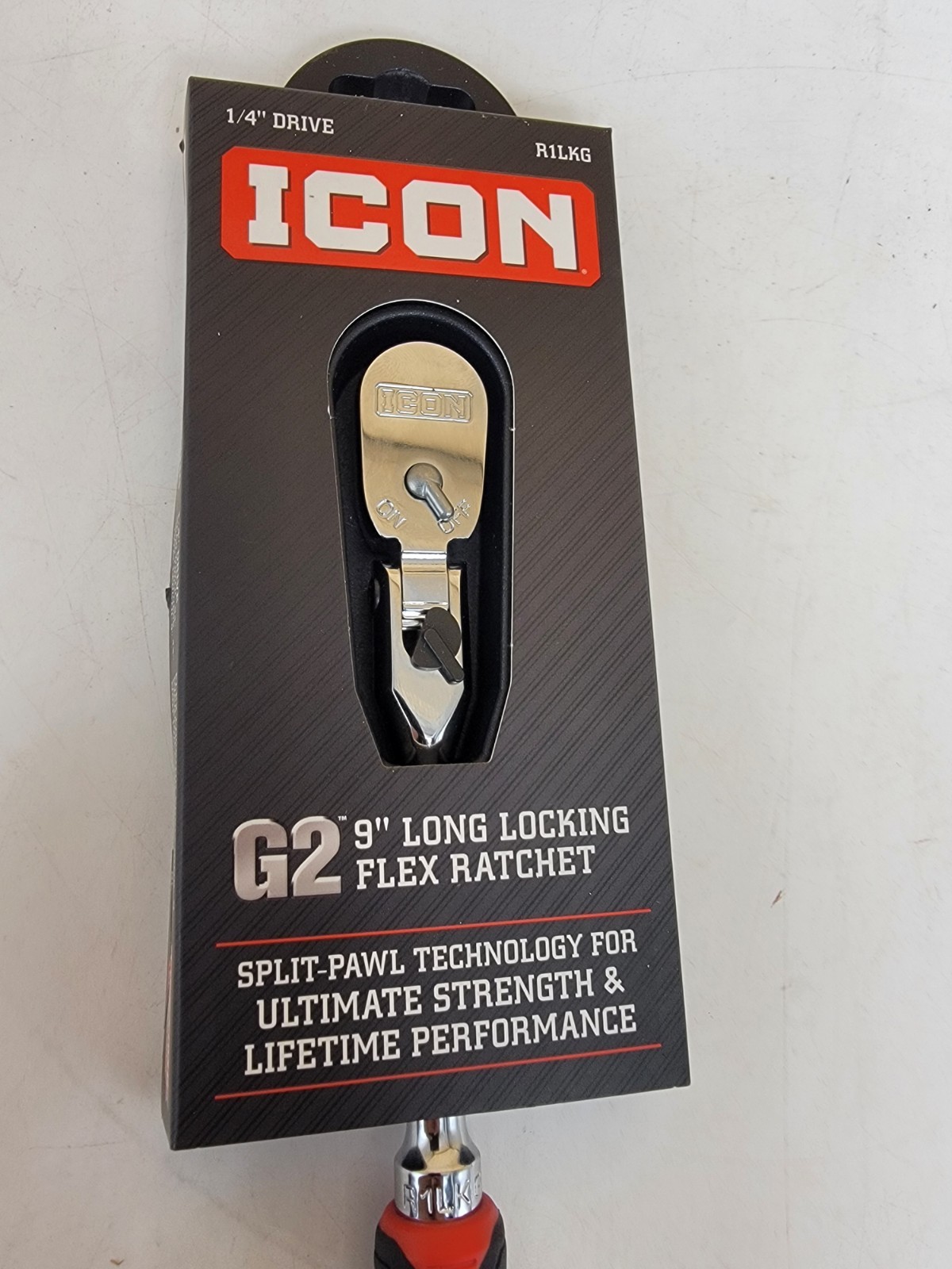 ICON R1LKG G2 9″ LONG LOCKING FLEX RATCHET 1/4 INCH DRIVE