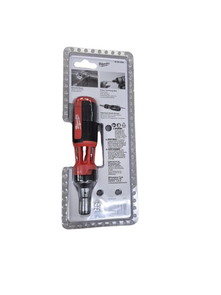 Milwaukee 48-22-2322 Ratcheting Multi-Bit Driver, Square, 9-In-1