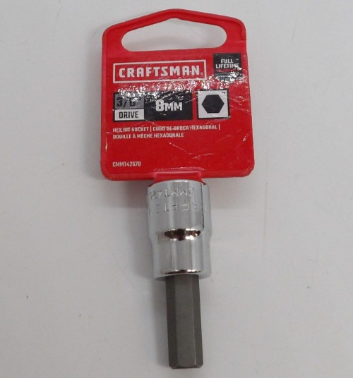 Craftsman Socket Set of 4 (18) 3mm, 8mm, 9mm & 19mm 3/8″ Drive New