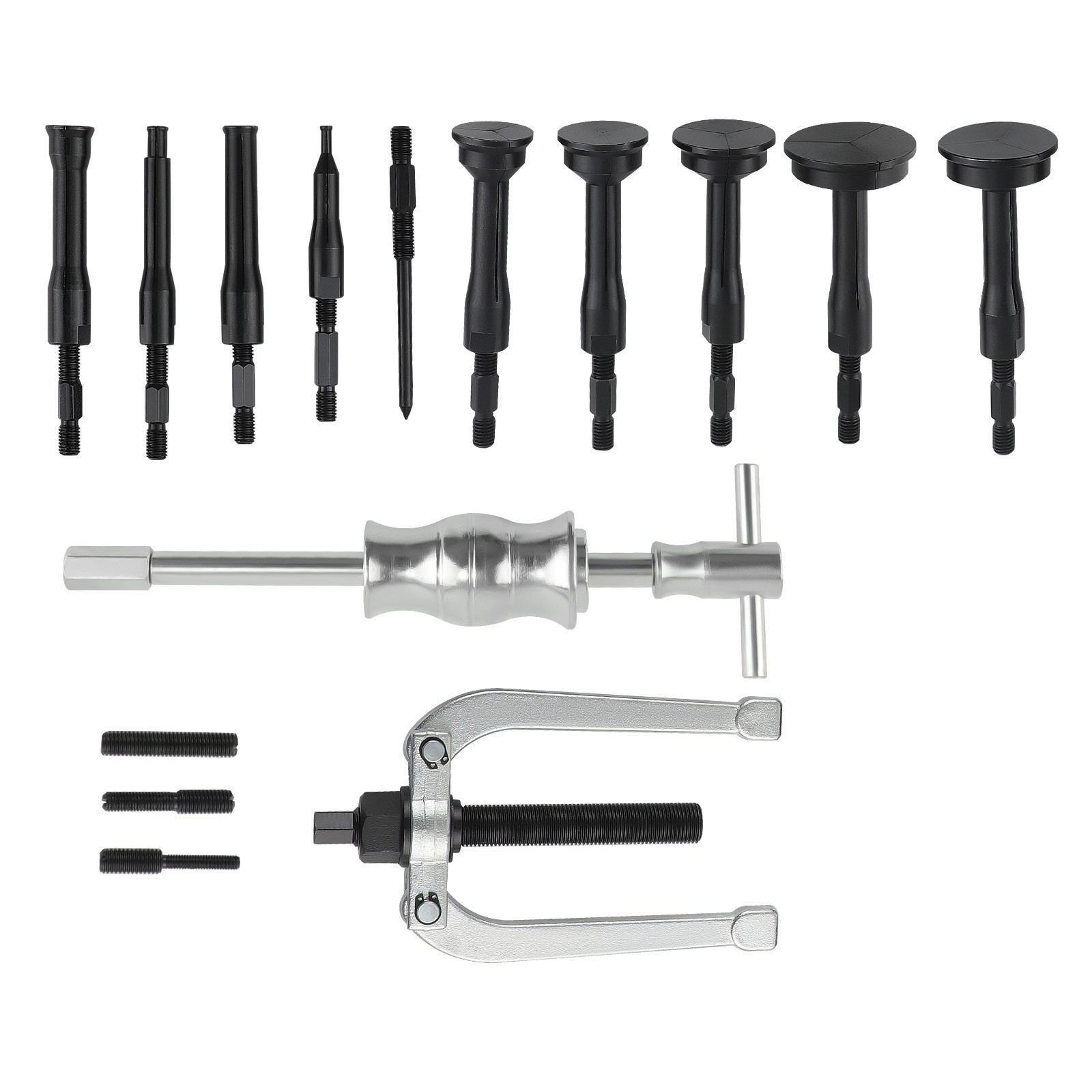 16pcs Inner Bearing Extractor Blind Pilot Bushes Bearings Removal Tool Set