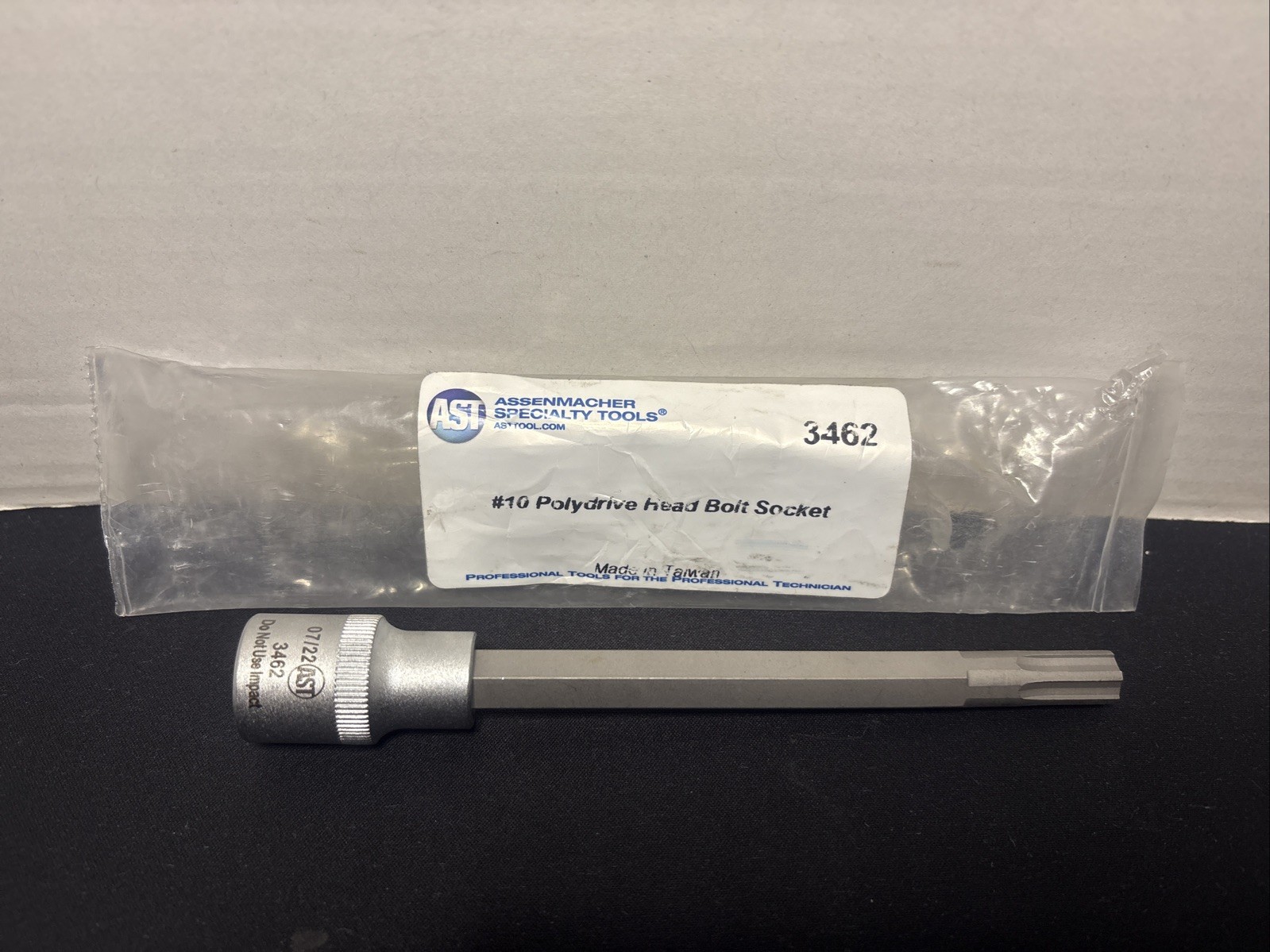Assenmacher Specialty Tools 3462 1/» Drive #10 Polydrive Head Bolt Socket New