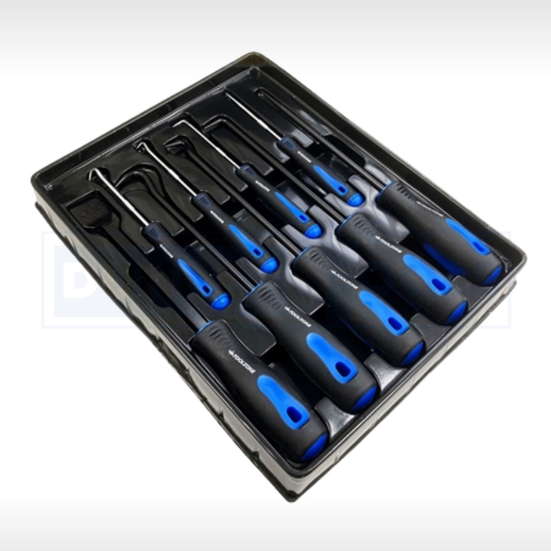 Pick and Hook Set 9pc Gasket Scraper Hose Removal Pry Pullers Garage Tool Set