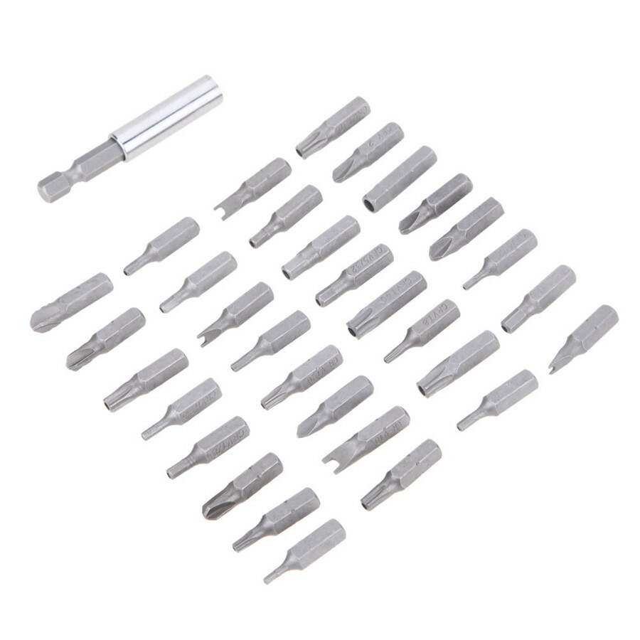 33x Spanner Security Head Screwdriver 2.5″ Magnetic Bit Holder Hand Repair Tool