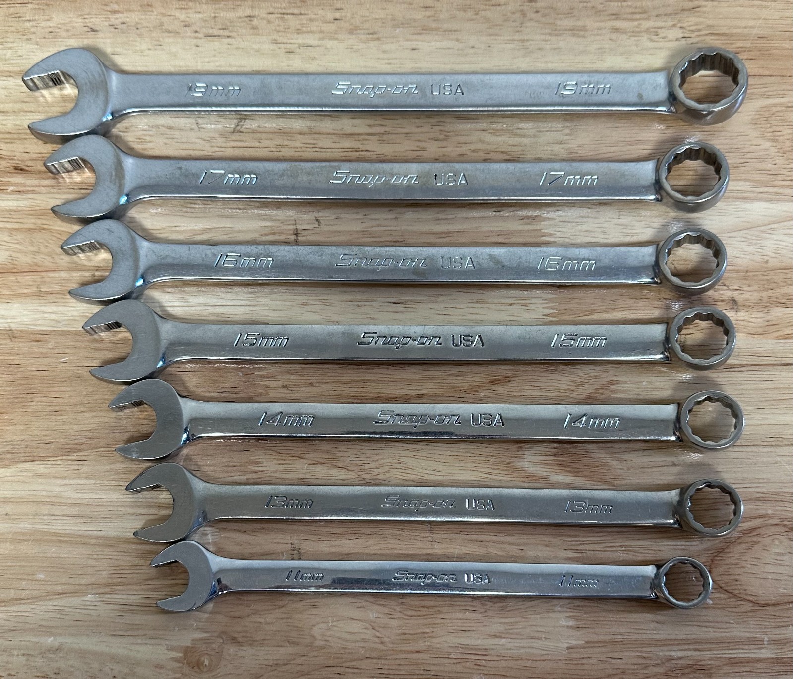 Snap On Soexm710 10-piece Metric Flank Drive Plus Combination Wrench Missing 3