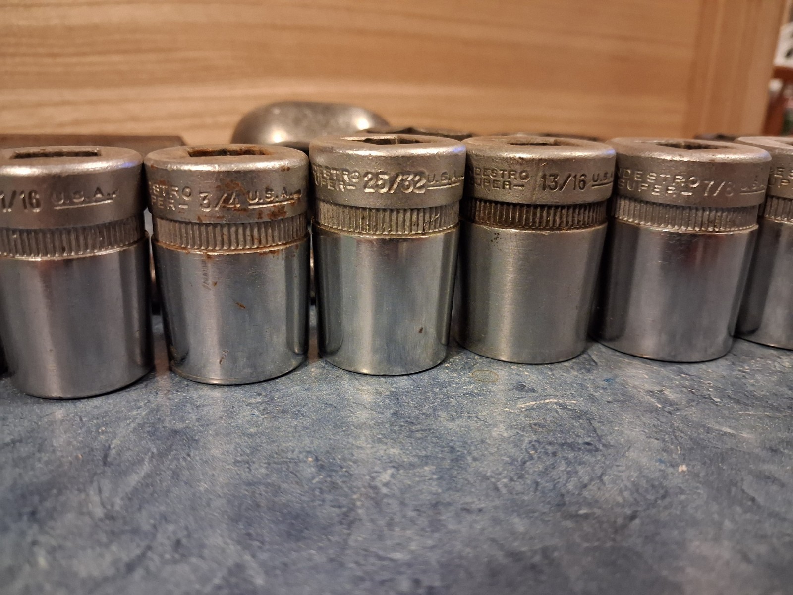 26 Piece Pre War Mixed Socket Wrench-Sockets-Plomb-Hinsdale-Indestro-Super-truth