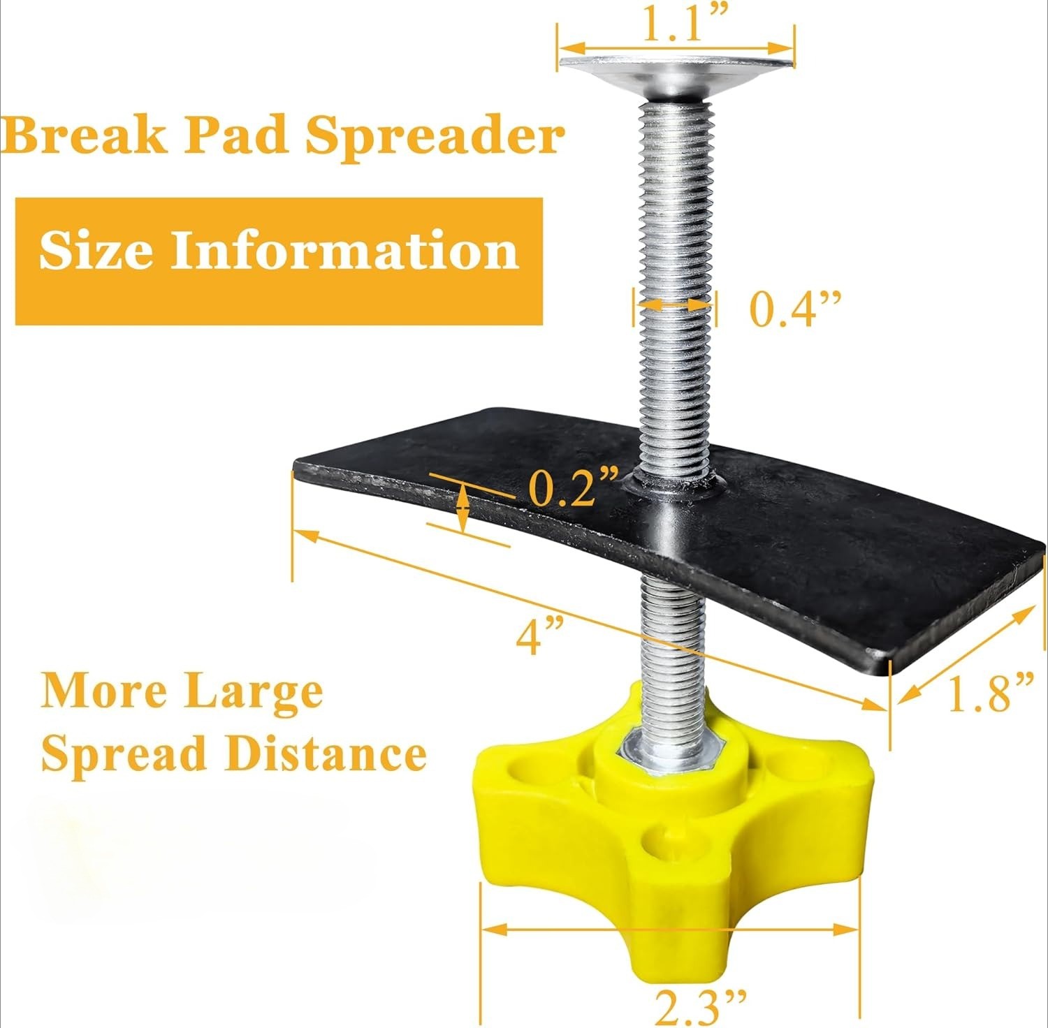 Disc Brake Pad Spreader Brake Caliper Piston Pad Compression Tool for Cars