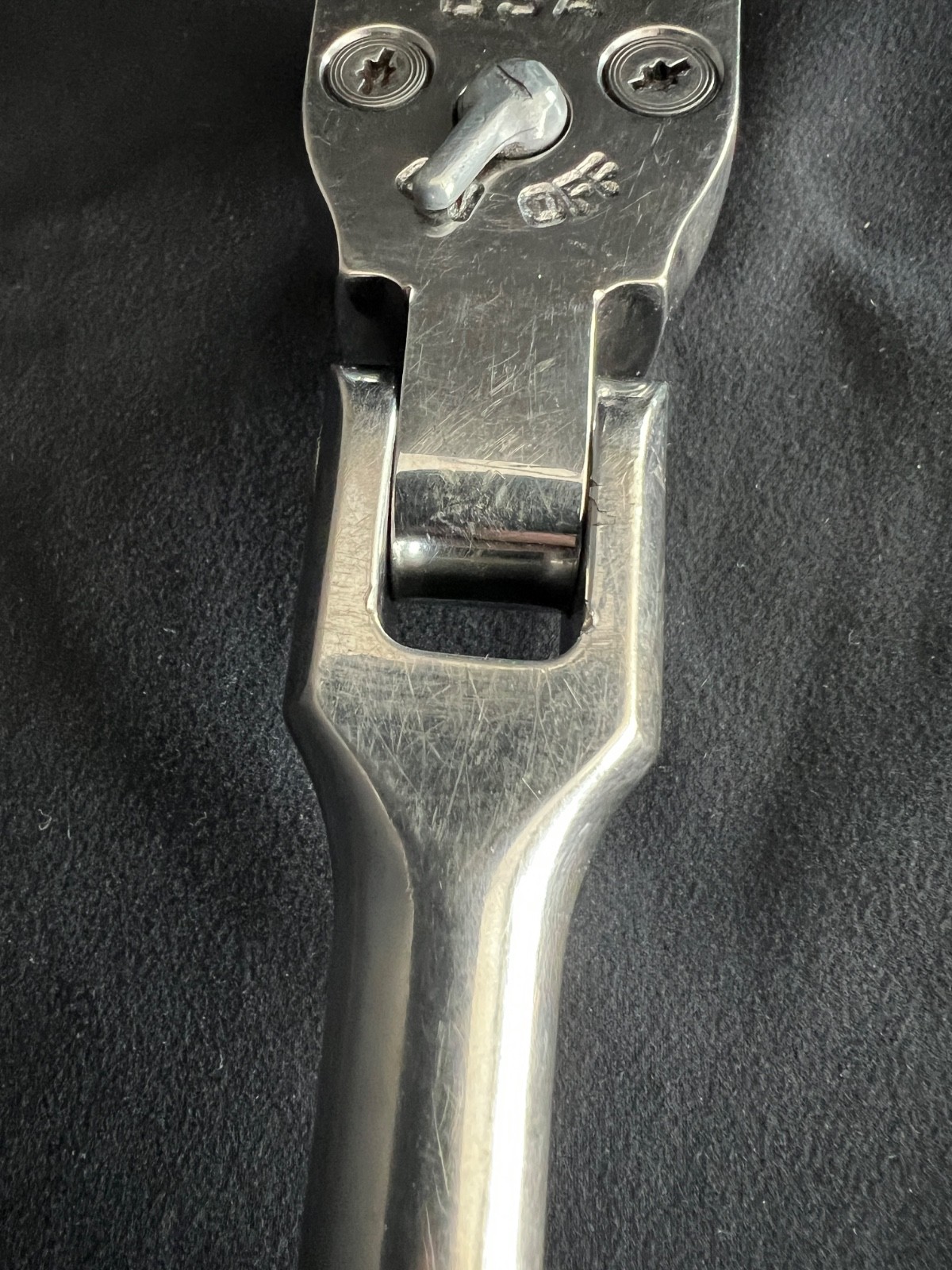 Snap-on Tools, USA, Flex-Head Ratchet, SF80A, 1/2″ Square Drive, Used