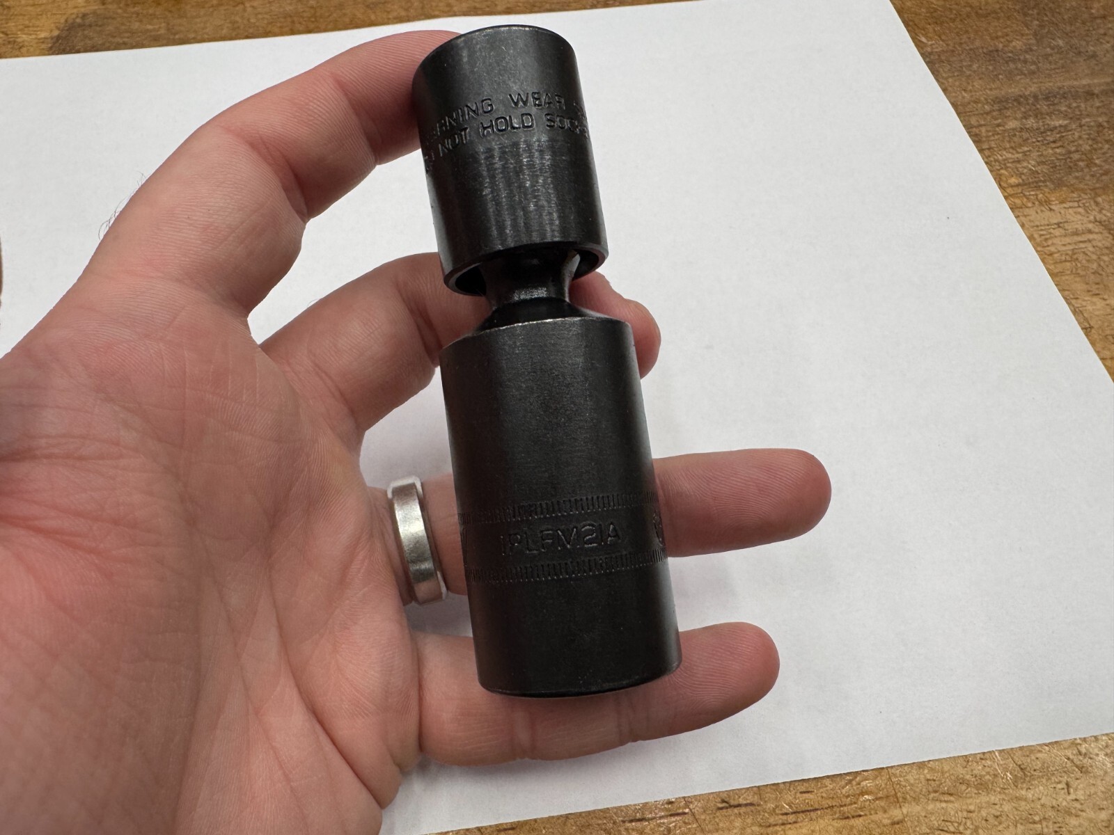 Snap-On Tools NEW 3/8″ Drive 21mm Metric 6pt Deep Impact Swivel Socket IPLFM21A