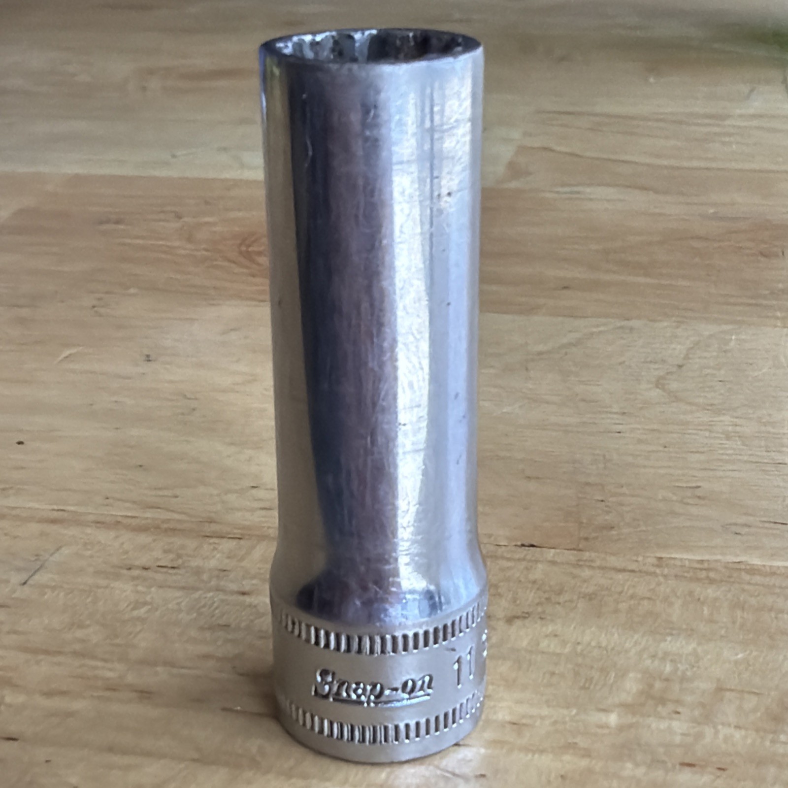 Snap On Tools 11mm Deep Socket 3/8″ Drive 12 Point SFM11 Vtg Made in USA