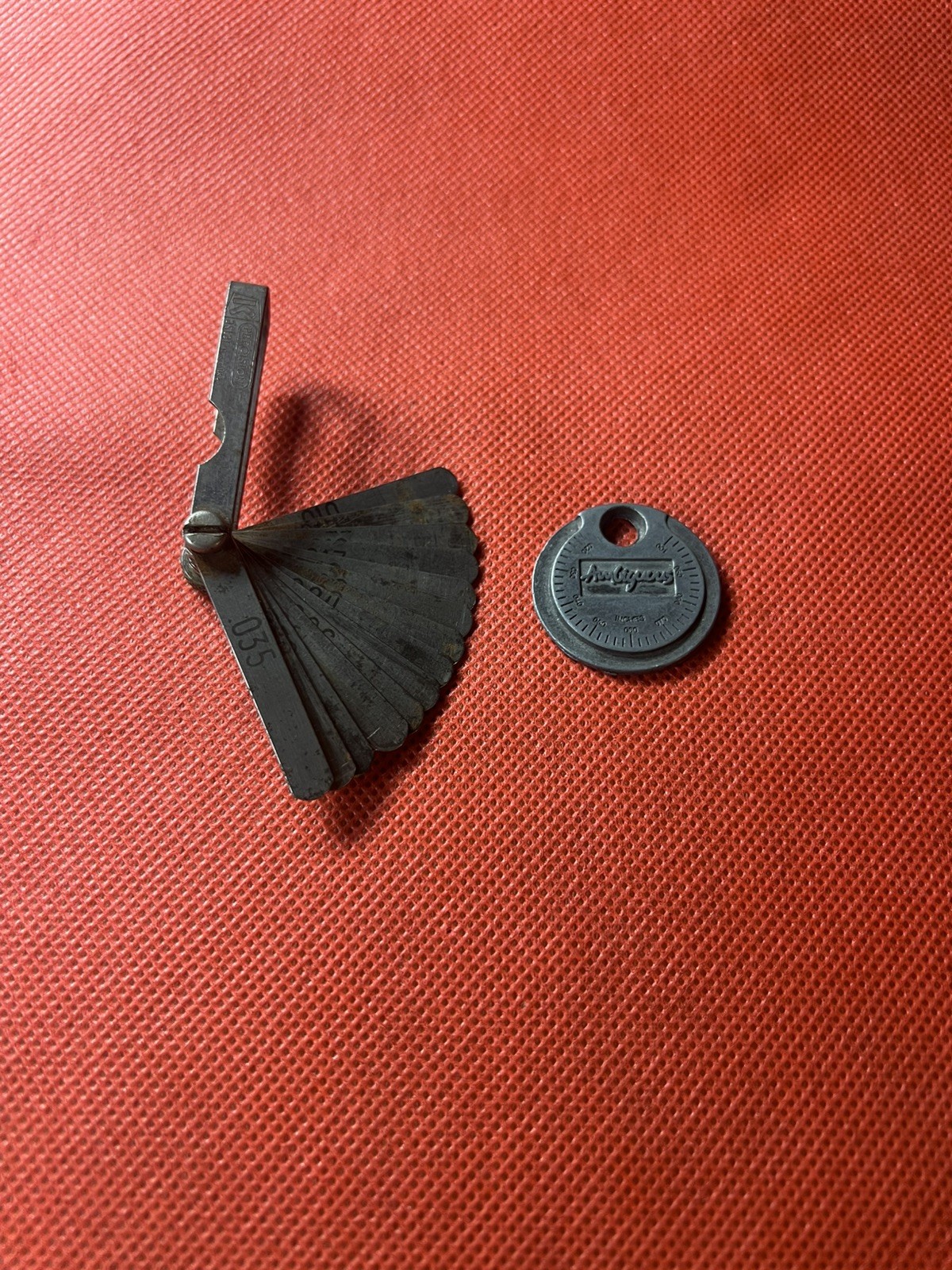 Vintage Kastar Feeler Gauge 14 Blade & Ambiguous Gap Gauge