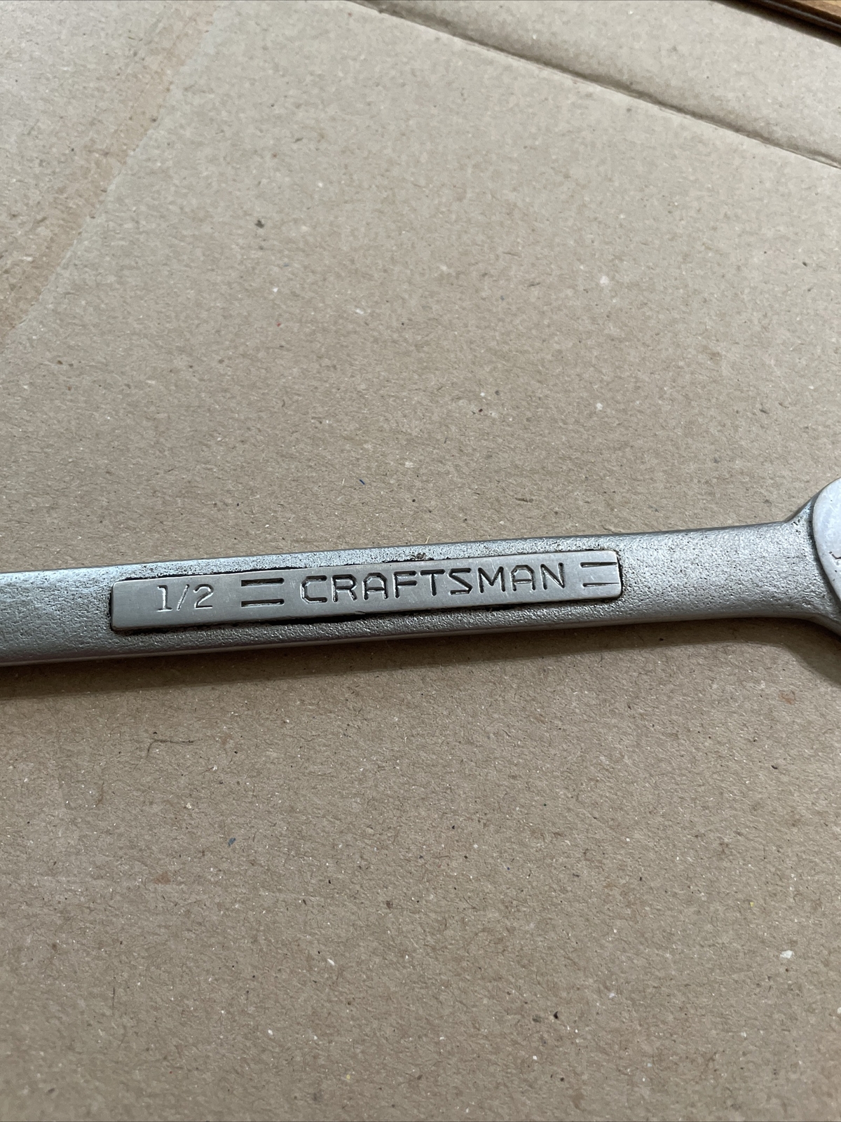 Craftsman Combination SAE Wrench VV Series 1/2 Inch (44695) See Photos Do Work !