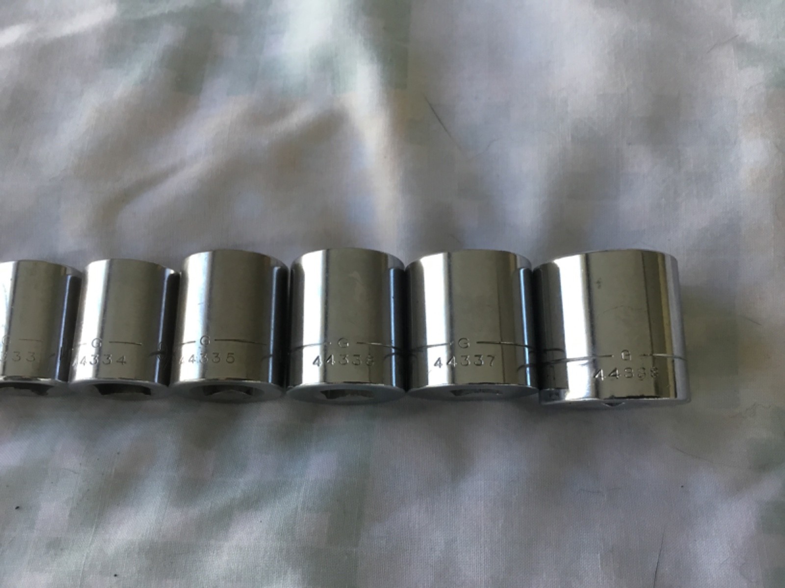9 Pc CRAFTSMAN 3/8 Drive -G- SAE 12pt Sockets 1/4” – 13/16” Shallow USA