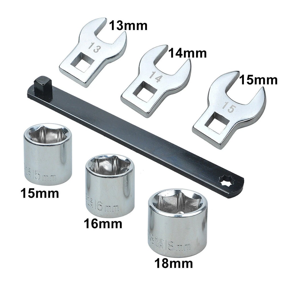 Universal Serpentine Belt Tool Kit 3/8″ 1/2″ Drive Belt Adjust Tightener Wrench