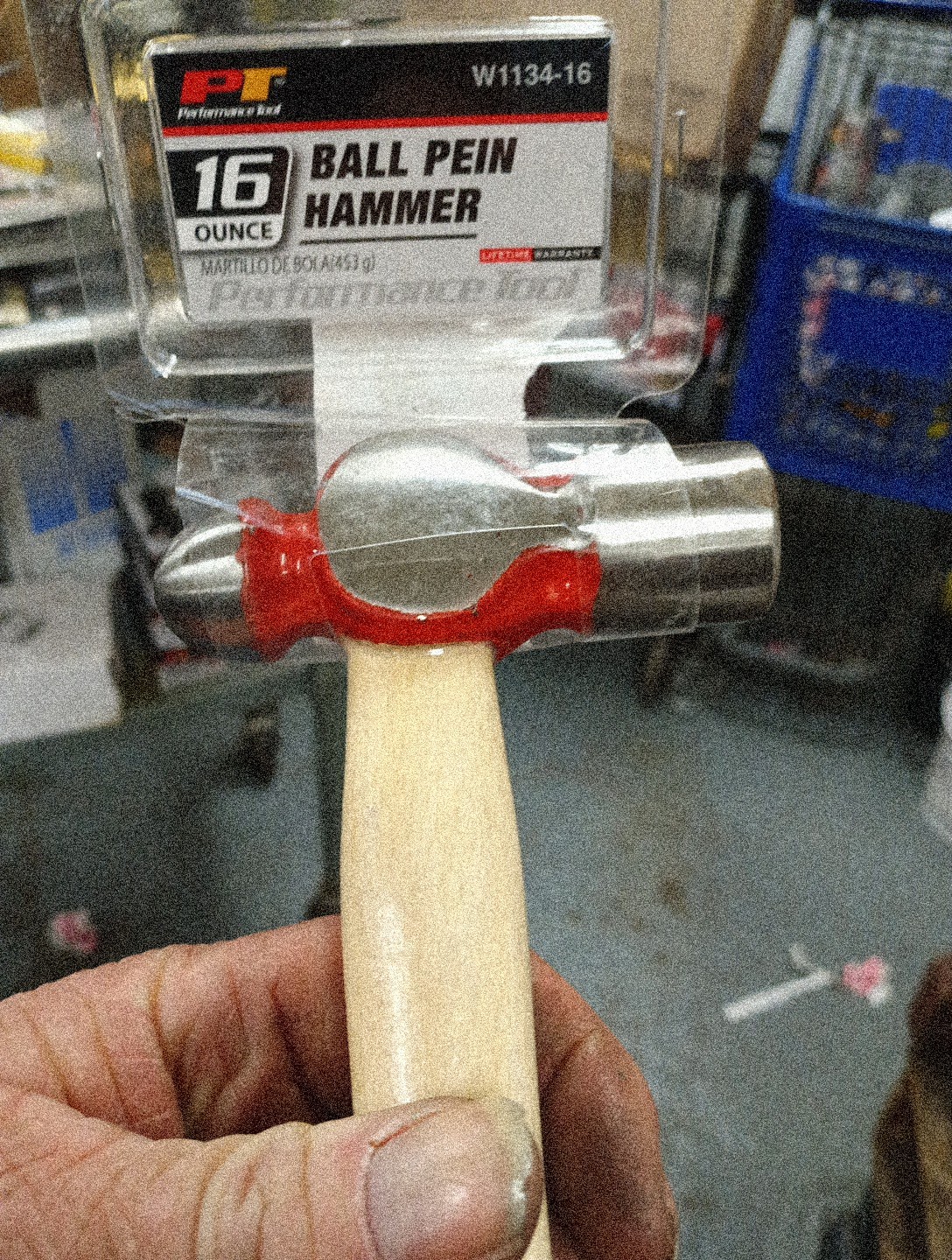 Performancetool W1134-16 16Oz Ball Pein Hammer, 9178