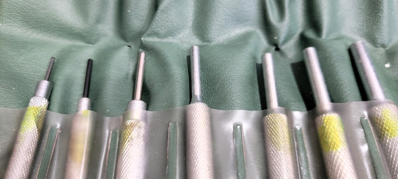 Machinery Products Co 9 Piece Pin Punch Set 4″ OAL Made in USA