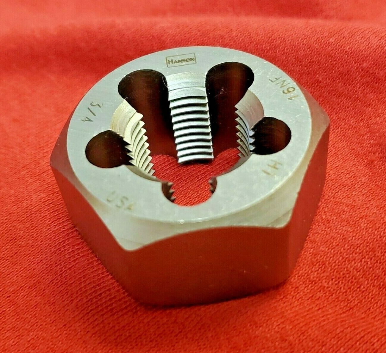3/4-16 NF x 1-7/16″ Hex Die Irwin Hanson 7760 CS LEFT HAND Rethreading