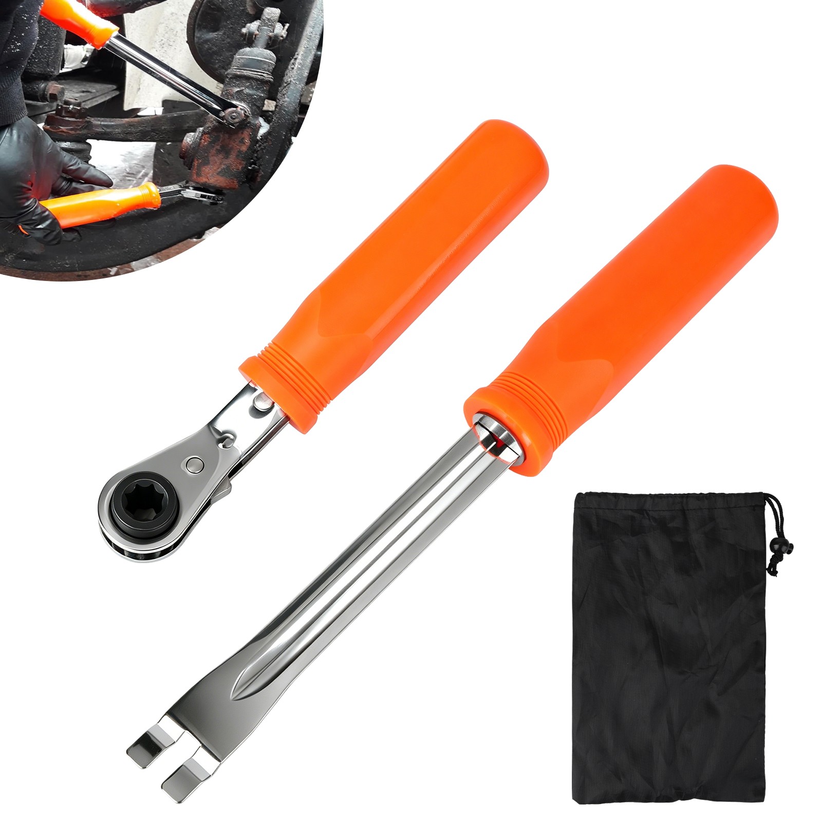 2× Automatic Slack Adjuster Hand Tool 5/16″ Truck Trailer Air Brake Release Kit
