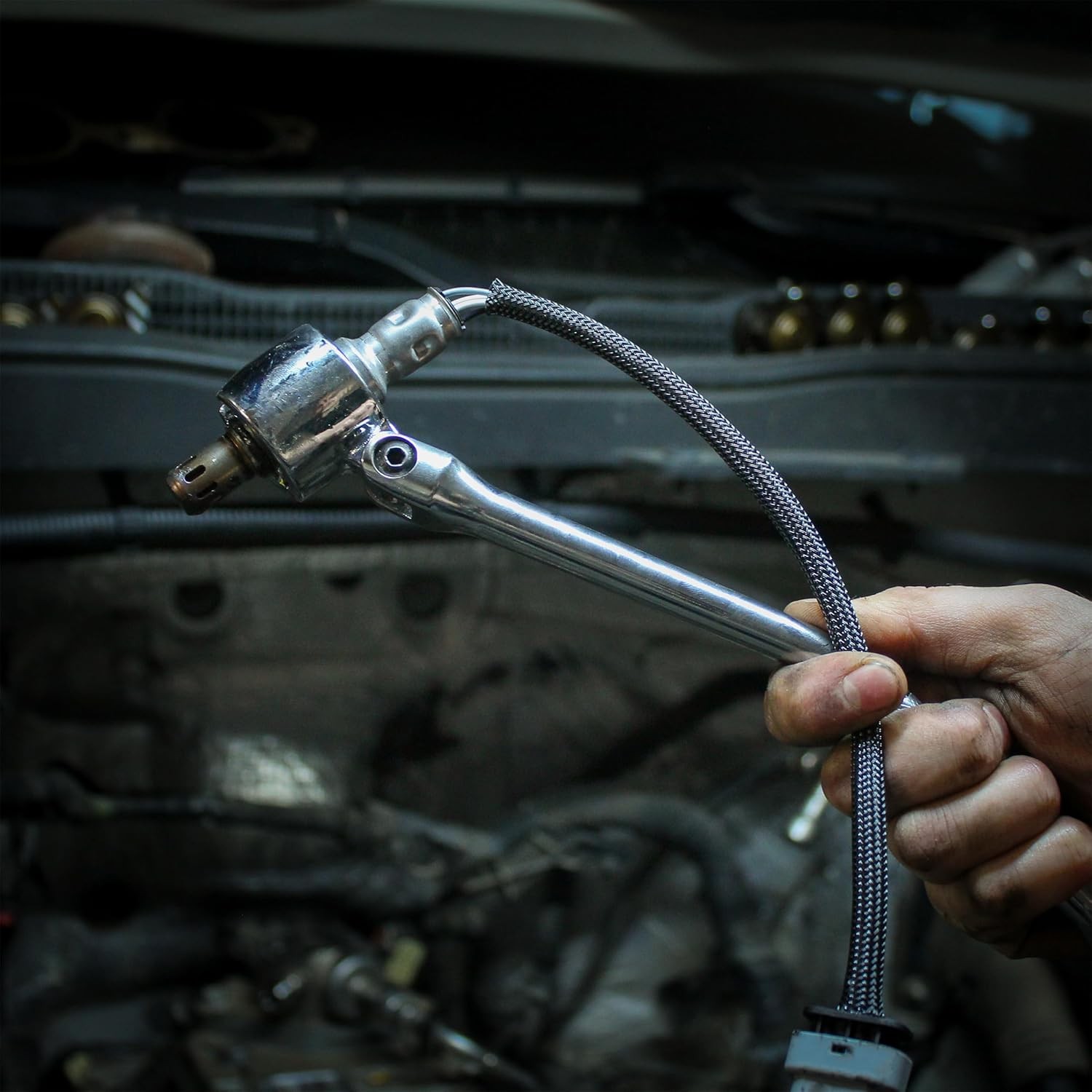 7/8″ 22mm O2 Oxygen Sensor Wrench with Hex Socket End & 12 Point Head