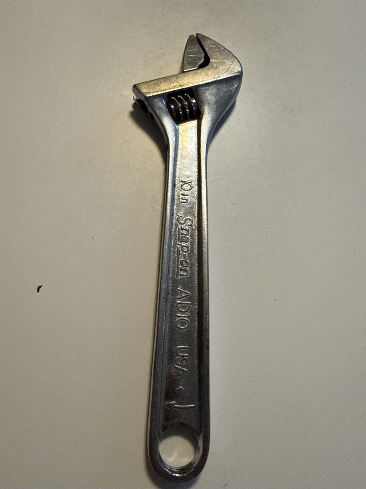 Snap-on AD10 Chrome Adjustable Wrench 250mm 10″. Great Condition USA