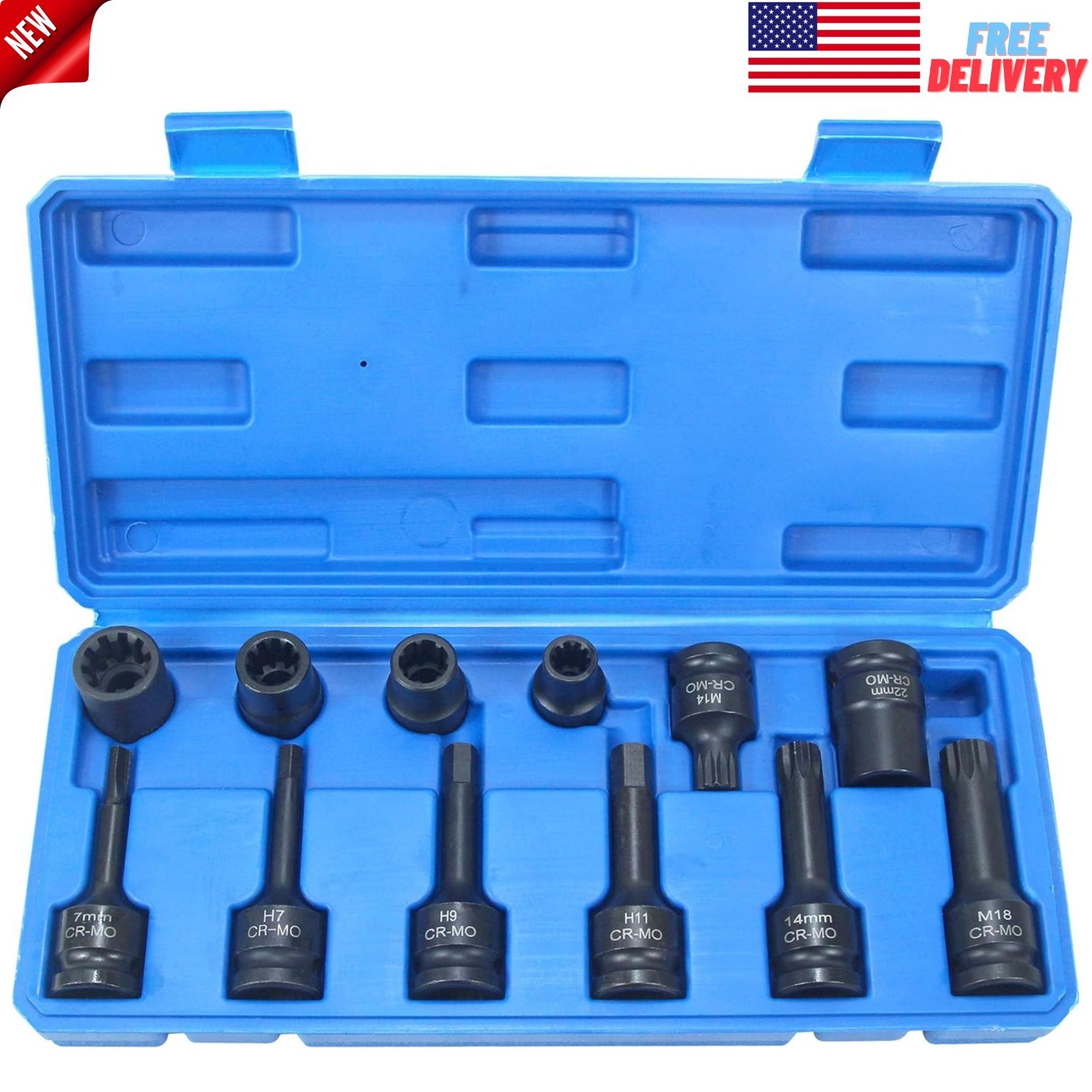 Brake Caliper Socket Tool Wrench & Bits Set for Audi/VW/Porsche/Benz/Ford/BMW