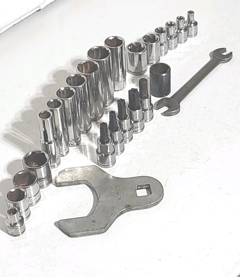 BLUE POINT by SNAP ON 25 Piece 3/8″ Dr Socket Sets Wrench USA MADE TOOLS