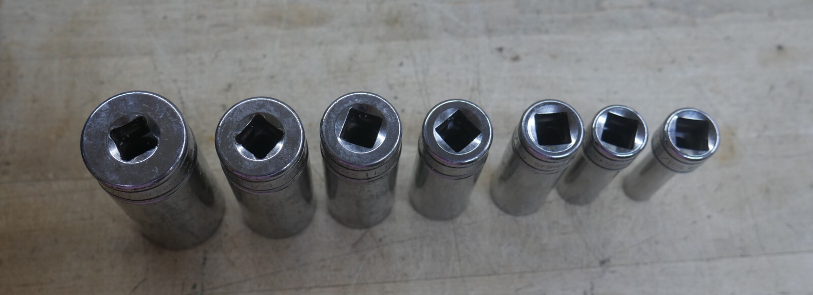 7 Snap-On Tools 7/8″ SAE /8″ Drive Standard Deep Socket SFS281 3/4 sfs241 READ