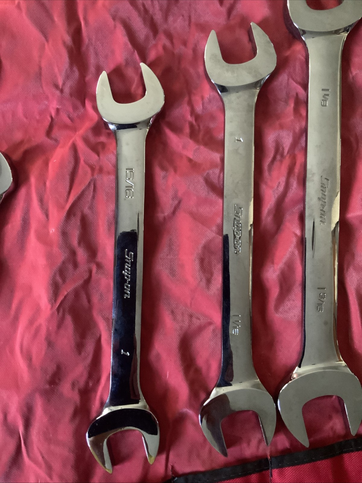 Snap On Double Open End Wrench Set, Big Set, 1/4 – 1 5/8….missing 1 In Set