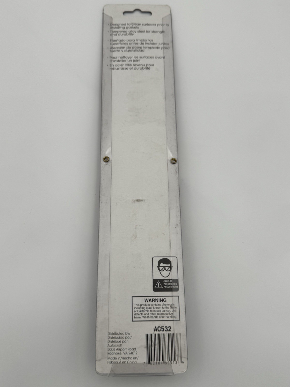 Autocraft AC532 Heavy Duty Automotive Gasket Scraper Over 10”