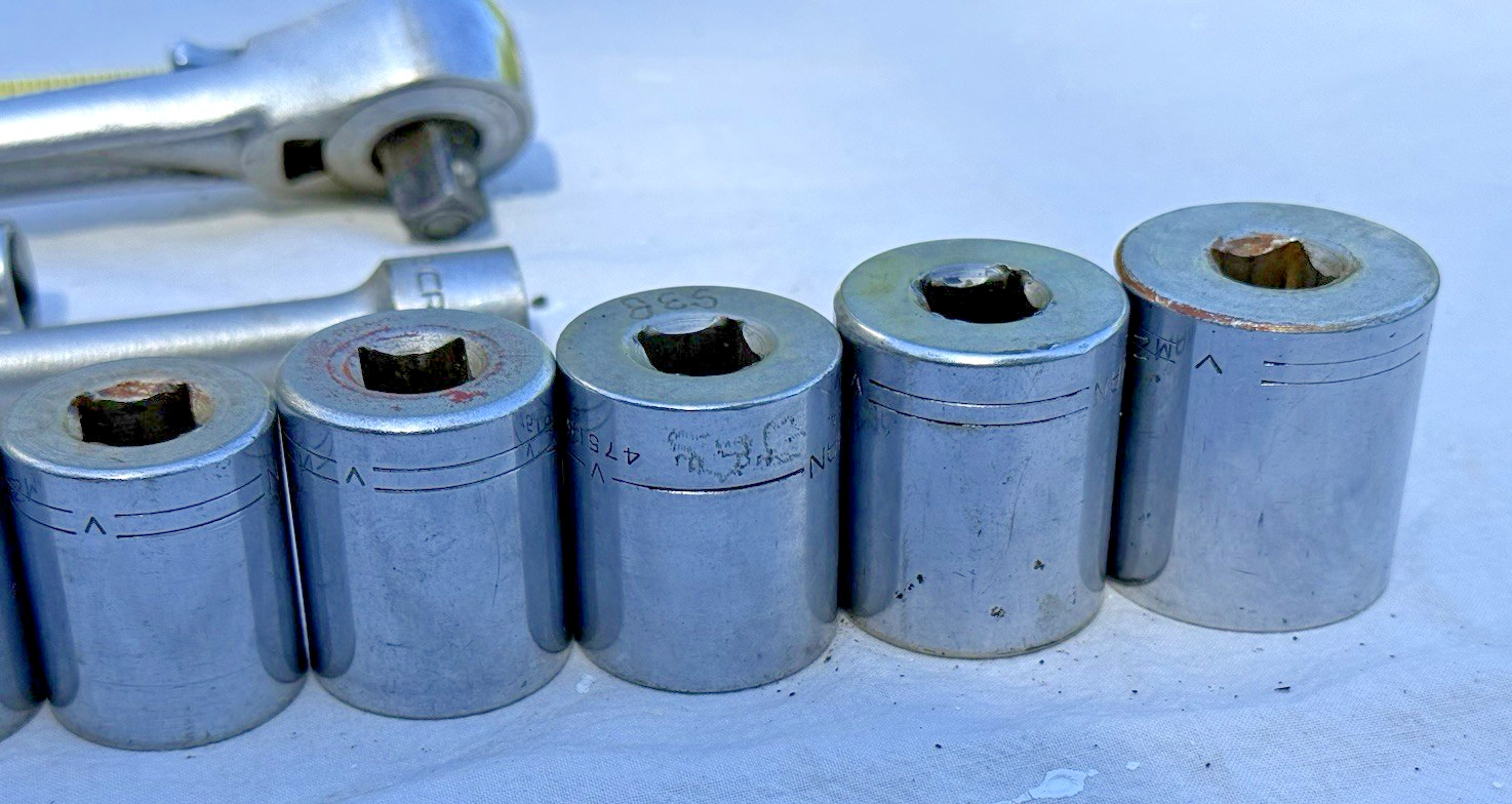 Craftsman Socket Set Vintage 70s 80s V-Series 1/2” Drive 21 Pieces Mechanic Tool