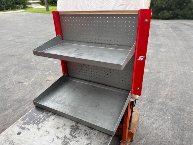 Snap On Tool Truck 2 Shelf Wall Mount Parts Cabinet Dealer Display