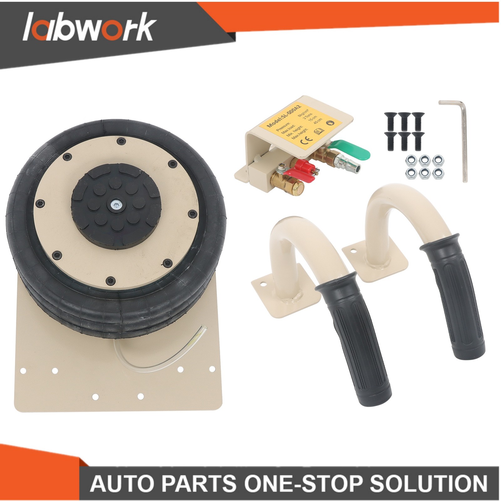 Labwork Triple Bag Air Jack 3 Ton 6600lb 17.7″ for Car SUV Lifting