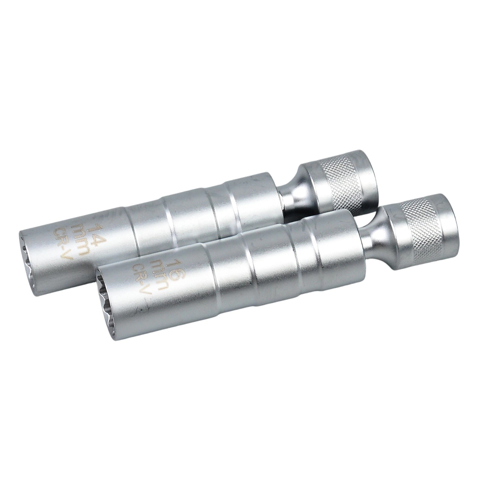 14mm & 16mm Thin Wall Magnetic Swivel Spark Plug Socket 12-Point Removal Tool US