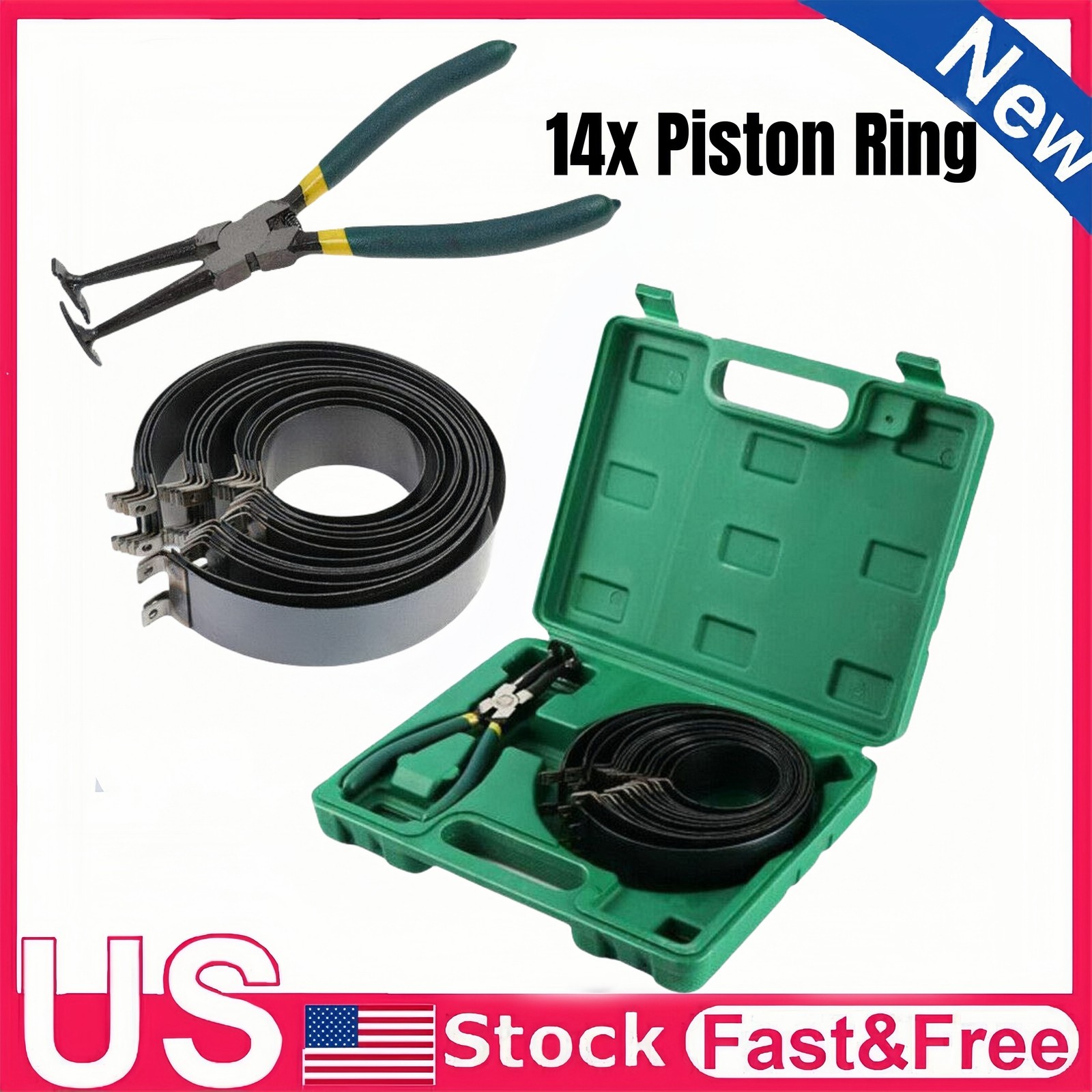 Motorcycle ATV Car Engines Piston Ring Compressor Expander Installer Plier Tool!
