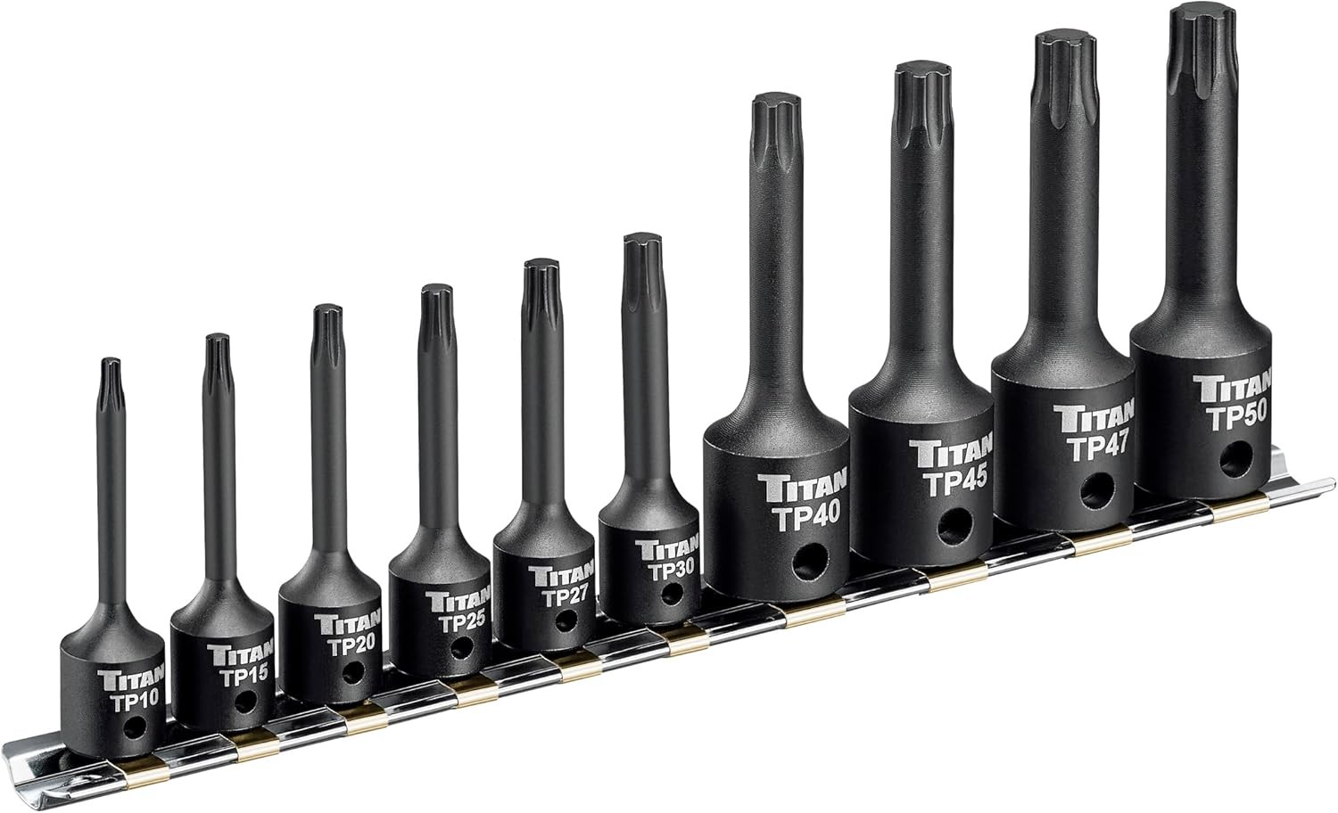 Titan Tools 10-Piece Impact Torx Plus Bit Socket Set (49008)