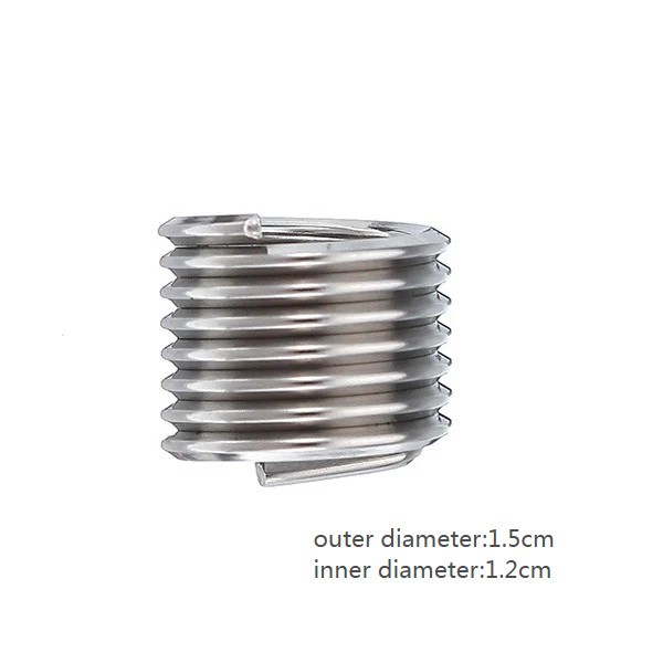 15PCS Auto Thread Repair Kit M12 X1.5 Pro Car Stainless Helical Coil Insert Tool