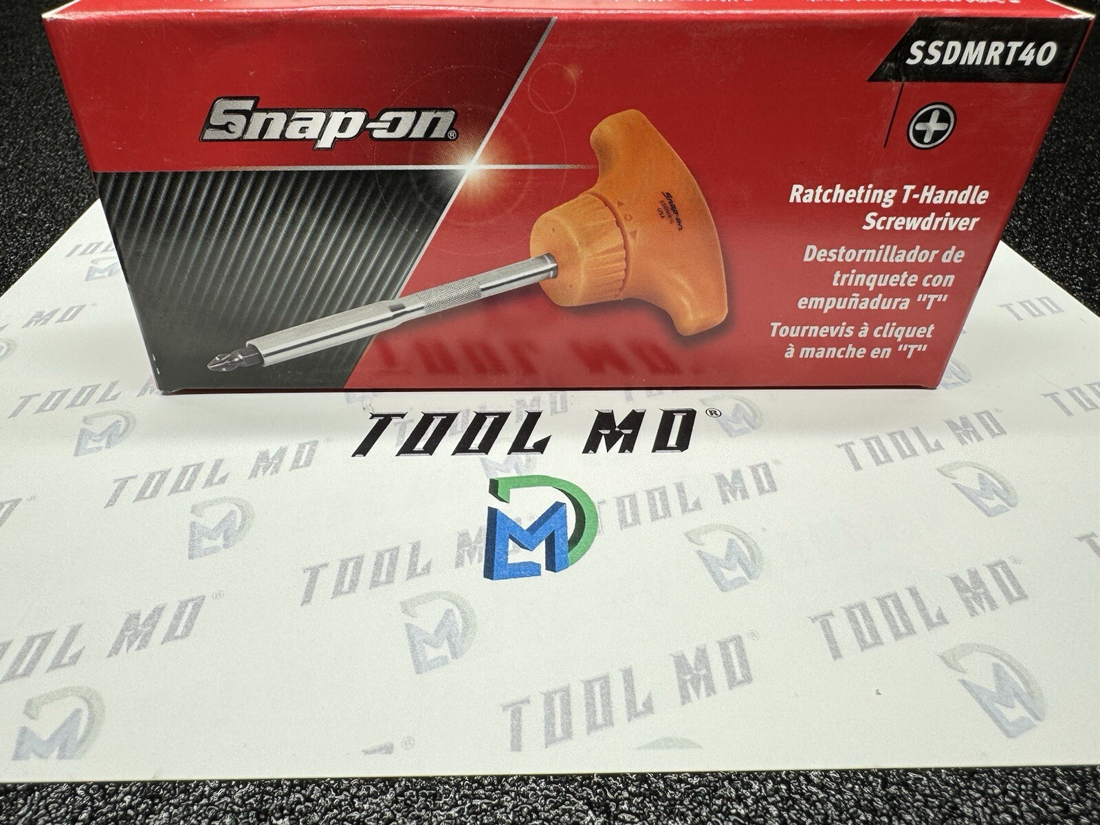 Snap-on Tools USA NEW ORANGE T-Handle Ratcheting Standard Screwdriver SSDMRT4