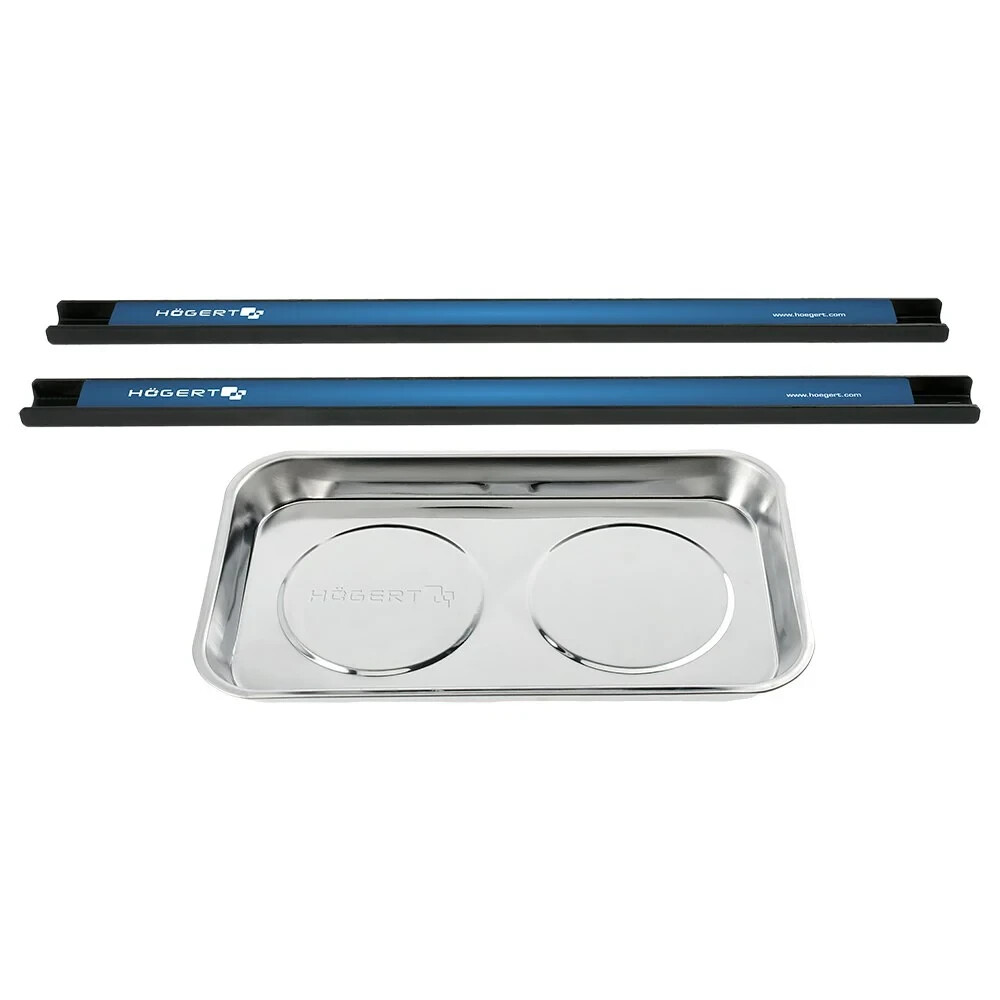 Silver & Blue Strip & Magnetic Tray Stainless Steel HT4R522 Workshop Tools