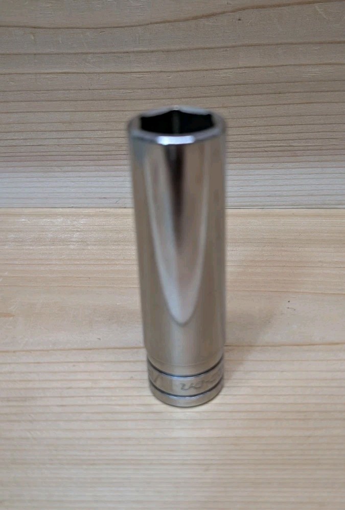 Snap-on Tools 11/16″ TS221 Deep Socket 1/2″ Drive SAE 6 Point Chrome USA Clean
