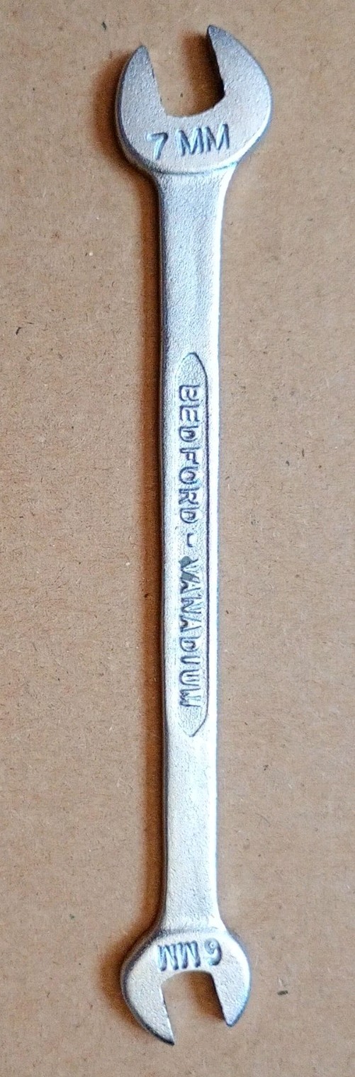 Bedford Vanadium Open Ended Spanners x 8 • Metric Sizes: 6/7mm – 10mm to 22mm